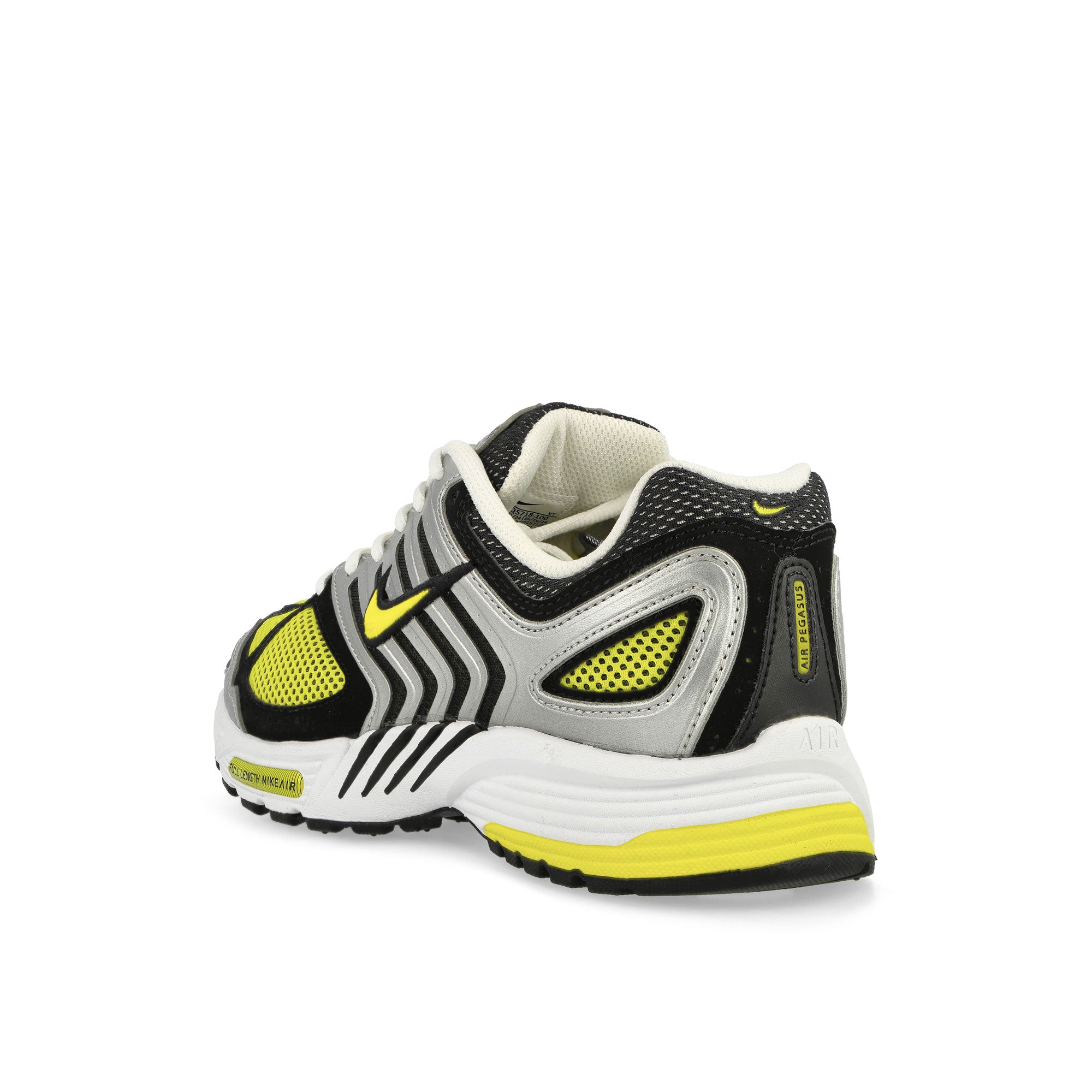 Nike W Air Pegasus 2005 White / Opti Yellow - Metallic Silver - Black Low Top Sneakers  Material | Overkill