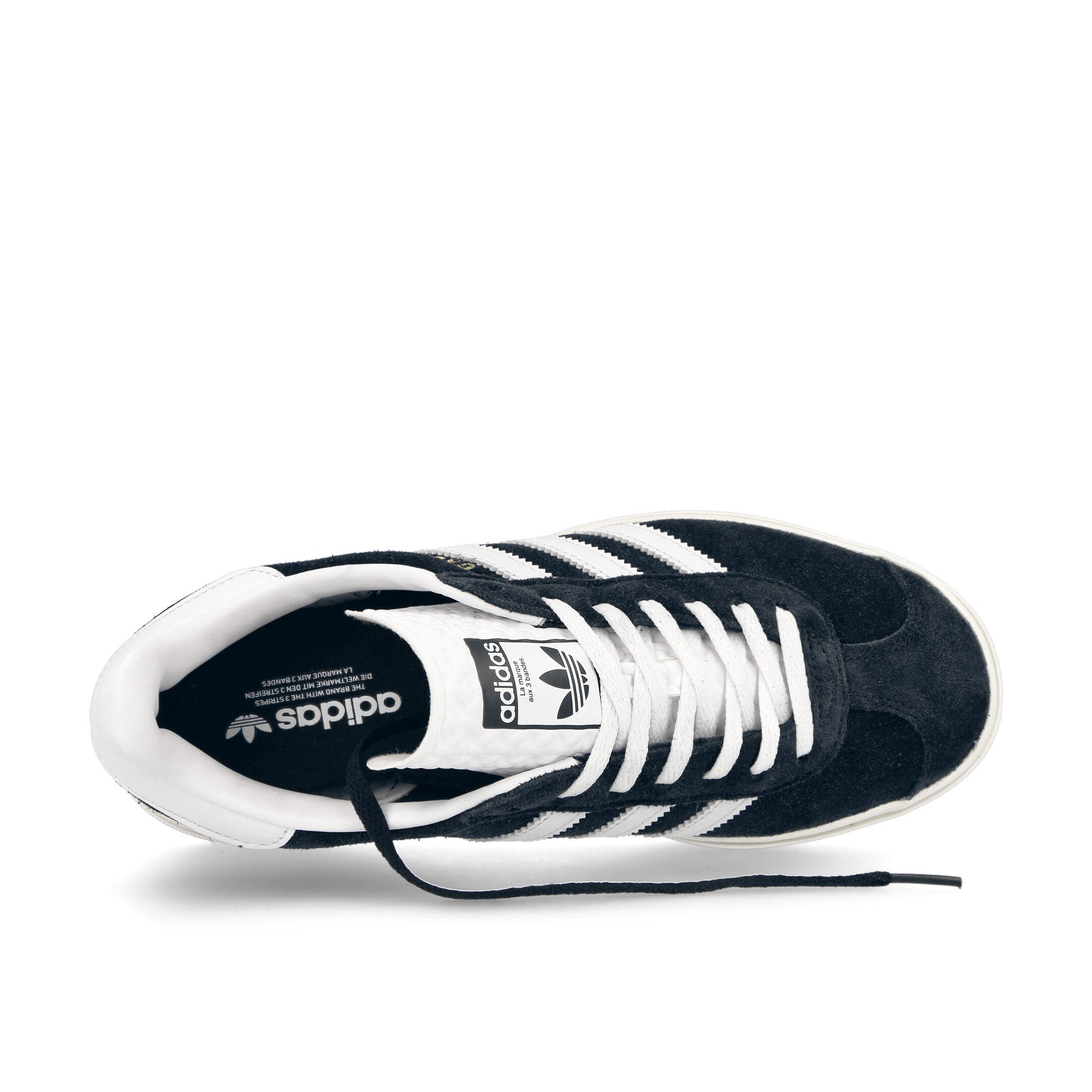 adidas Gazelle Bold W Core Black / Footwear White / Chalk White Low Top Sneakers  Detailfoto | Overkill