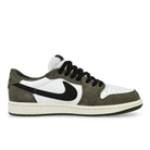 Air Jordan 1 Retro Low Medium Olive / Black - Summit White - Sail Low Top Sneakers HQ6998 200 Silhouette | Overkill