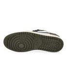 Air Jordan 1 Retro Low Medium Olive / Black - Summit White - Sail Low Top Sneakers HQ6998 200 Detail View 1 | Overkill