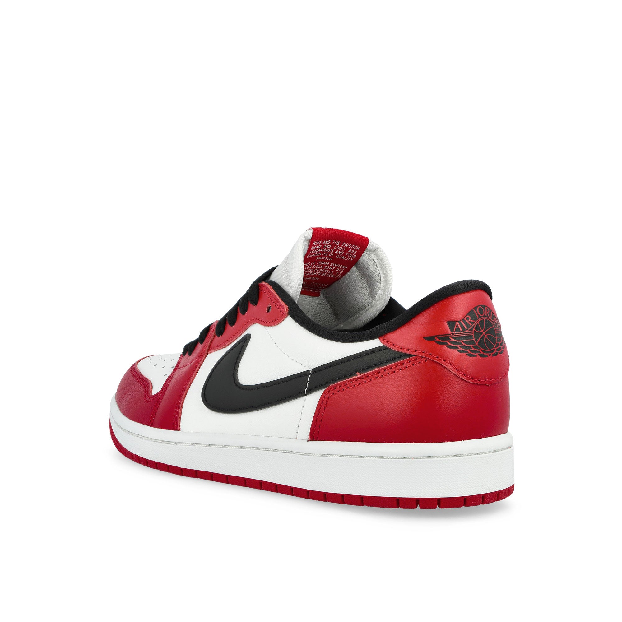 Air Jordan 1 Retro Low Chicago Varsity Red / Black - Summit White Low Top Sneakers HQ6998 600 Material | Overkill
