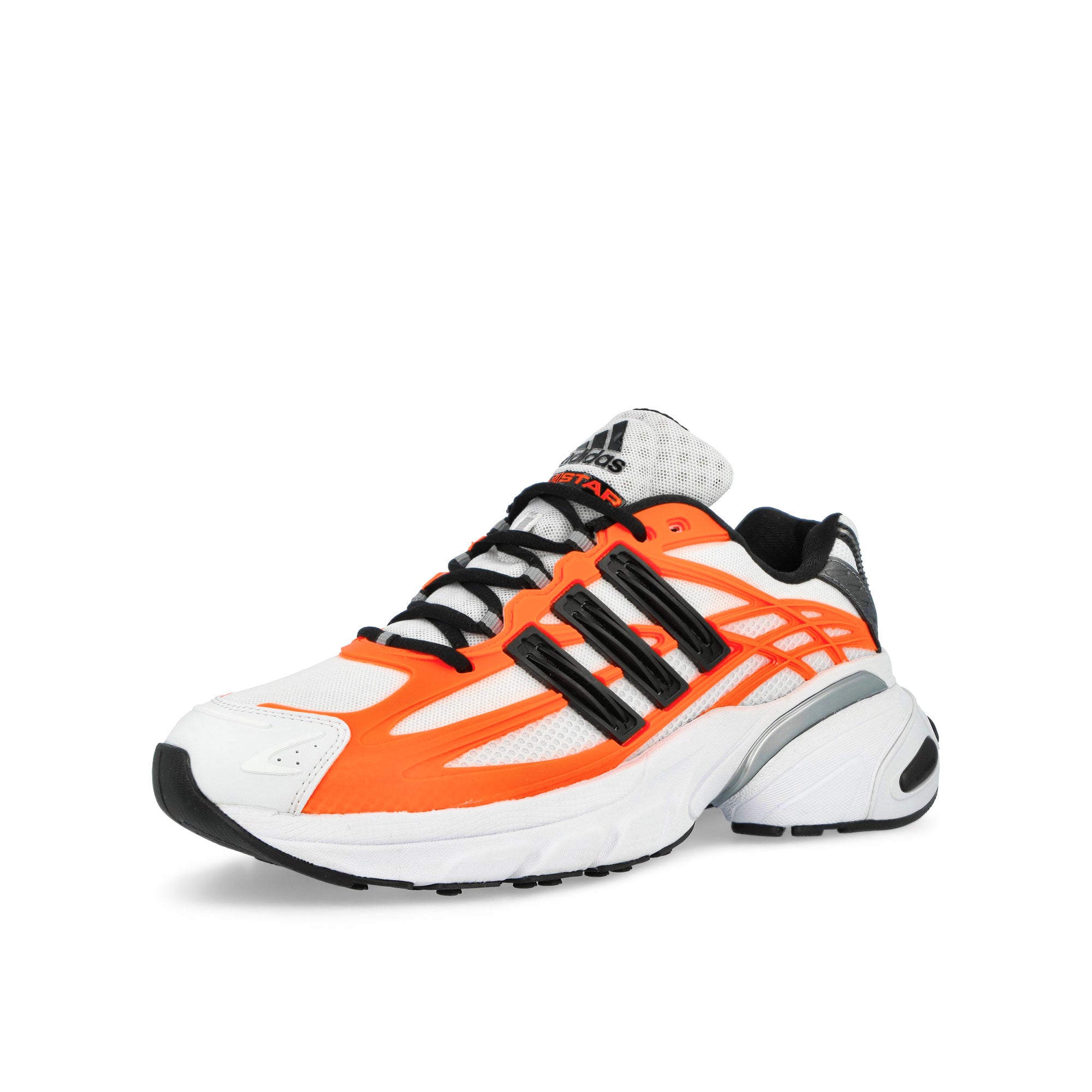 adidas Adistar XLG 2.0 Footwear White / Core Black / Solar Orange Sneaker HQ7468 Close-up | Overkill
