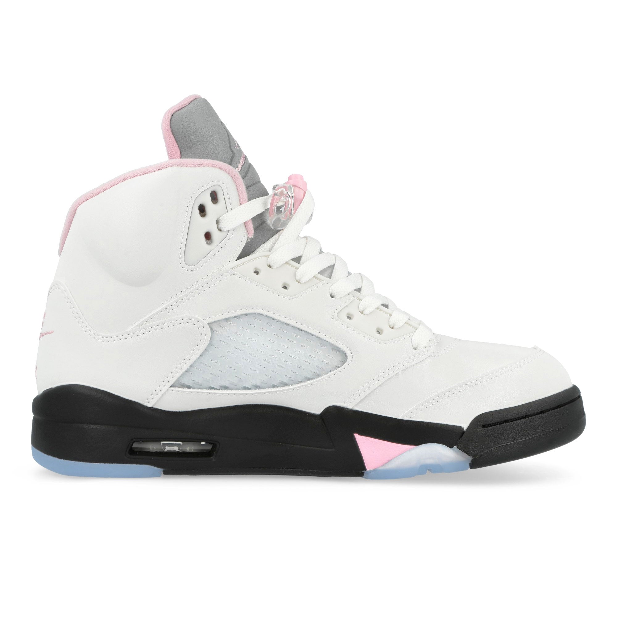 Jordan Air Jordan 5 Retro OG  White / Med Soft Pink - Black High Top Sneakers HQ7978 102 Silhouette | Overkill
