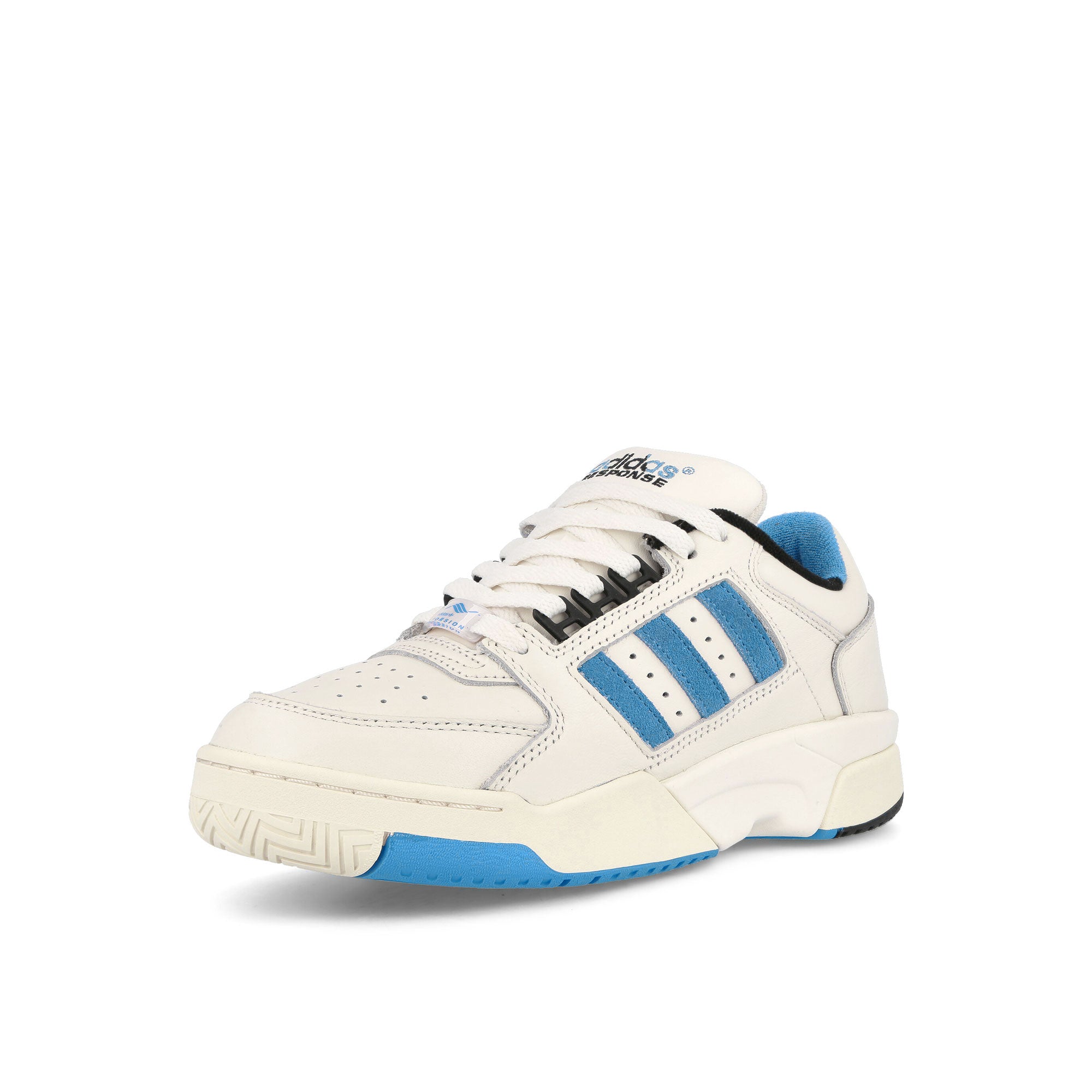 adidas Torsion Response Tennis Lo Cloud White-Pulse Blue-Cream White Low Top Sneakers  Close Up | Overkill