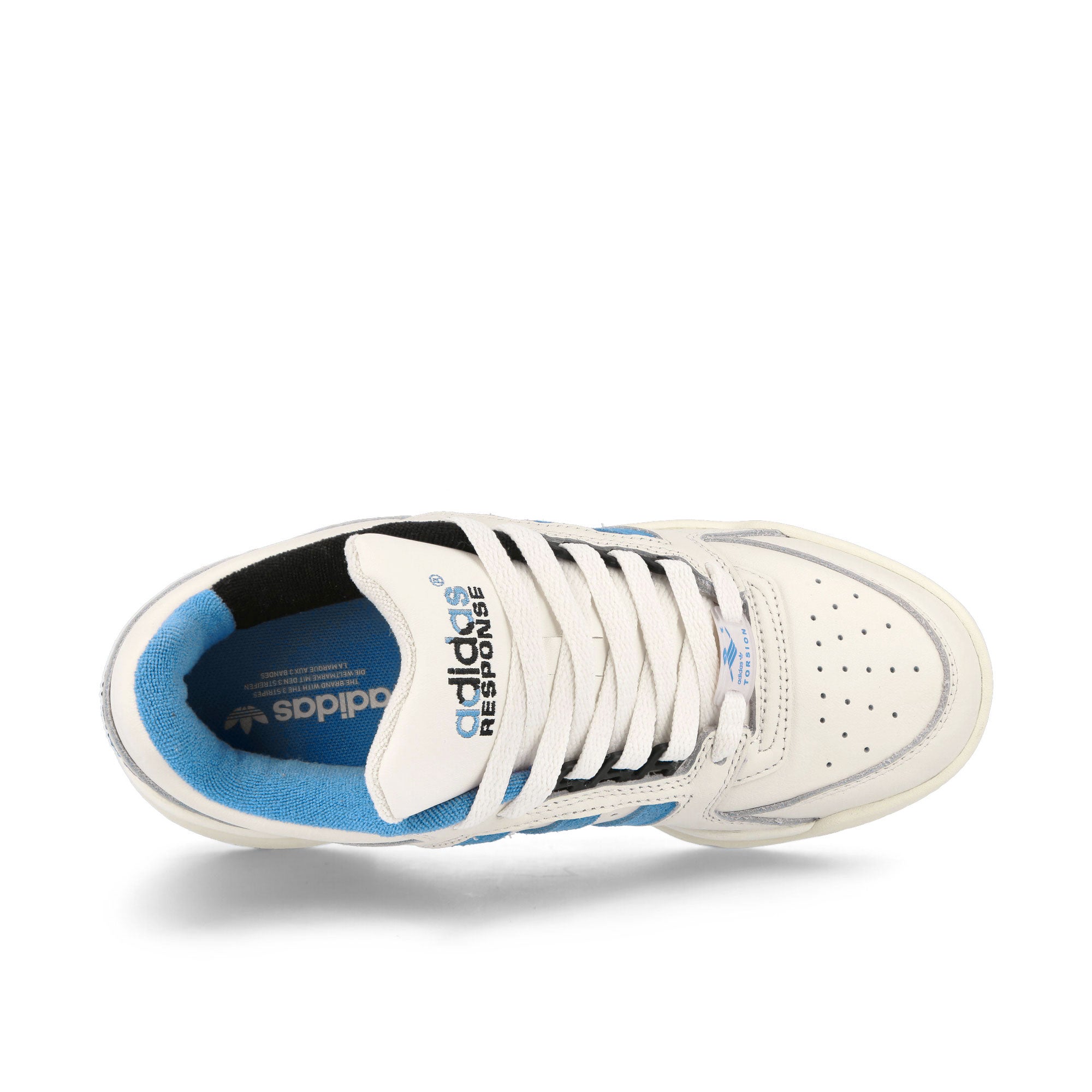 adidas Torsion Response Tennis Lo Cloud White-Pulse Blue-Cream White Low Top Sneakers  Detailfoto | Overkill