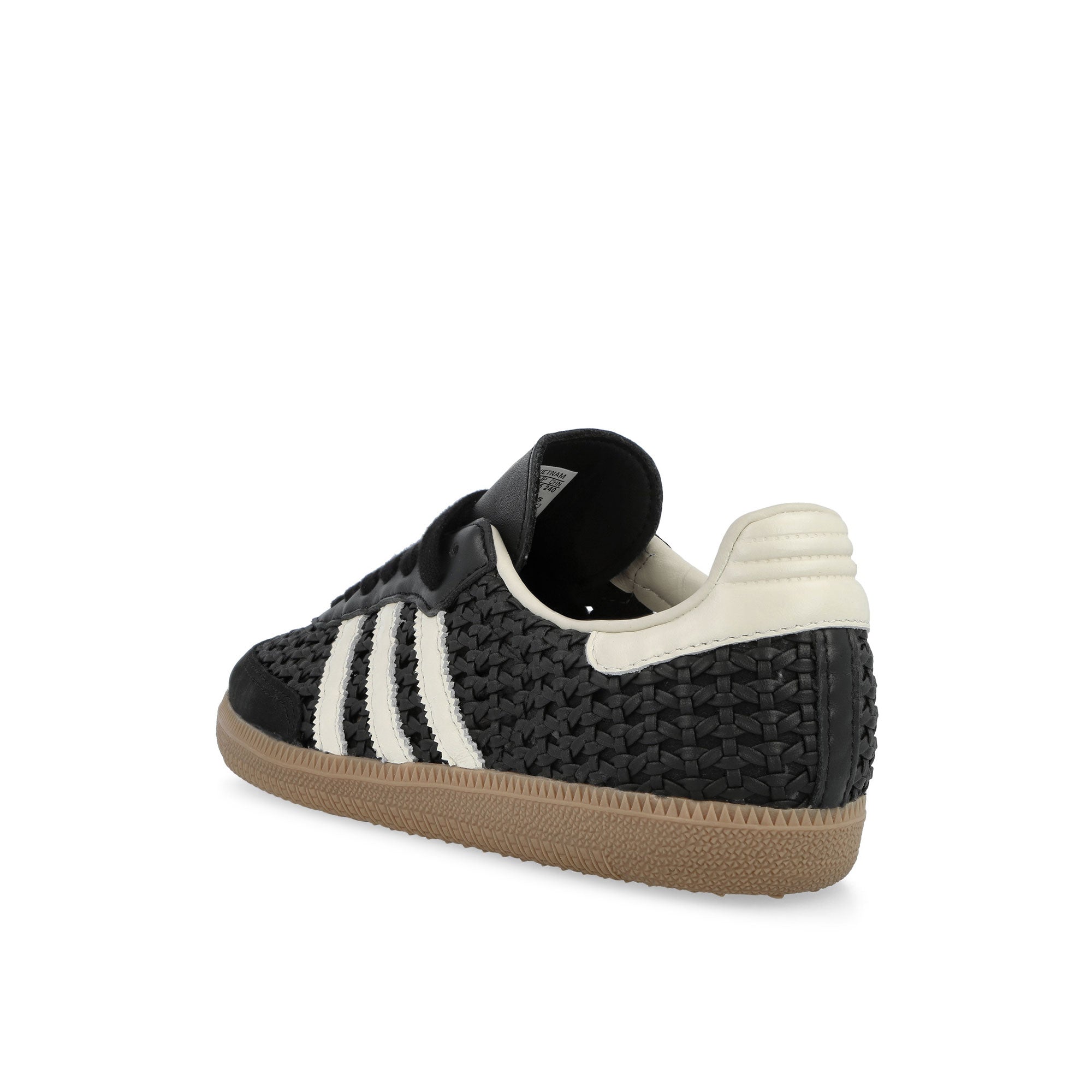 adidas Samba OG W Core Black / Cream White / Gold Metallic Low Top Sneakers HQ9282 Material | Overkill