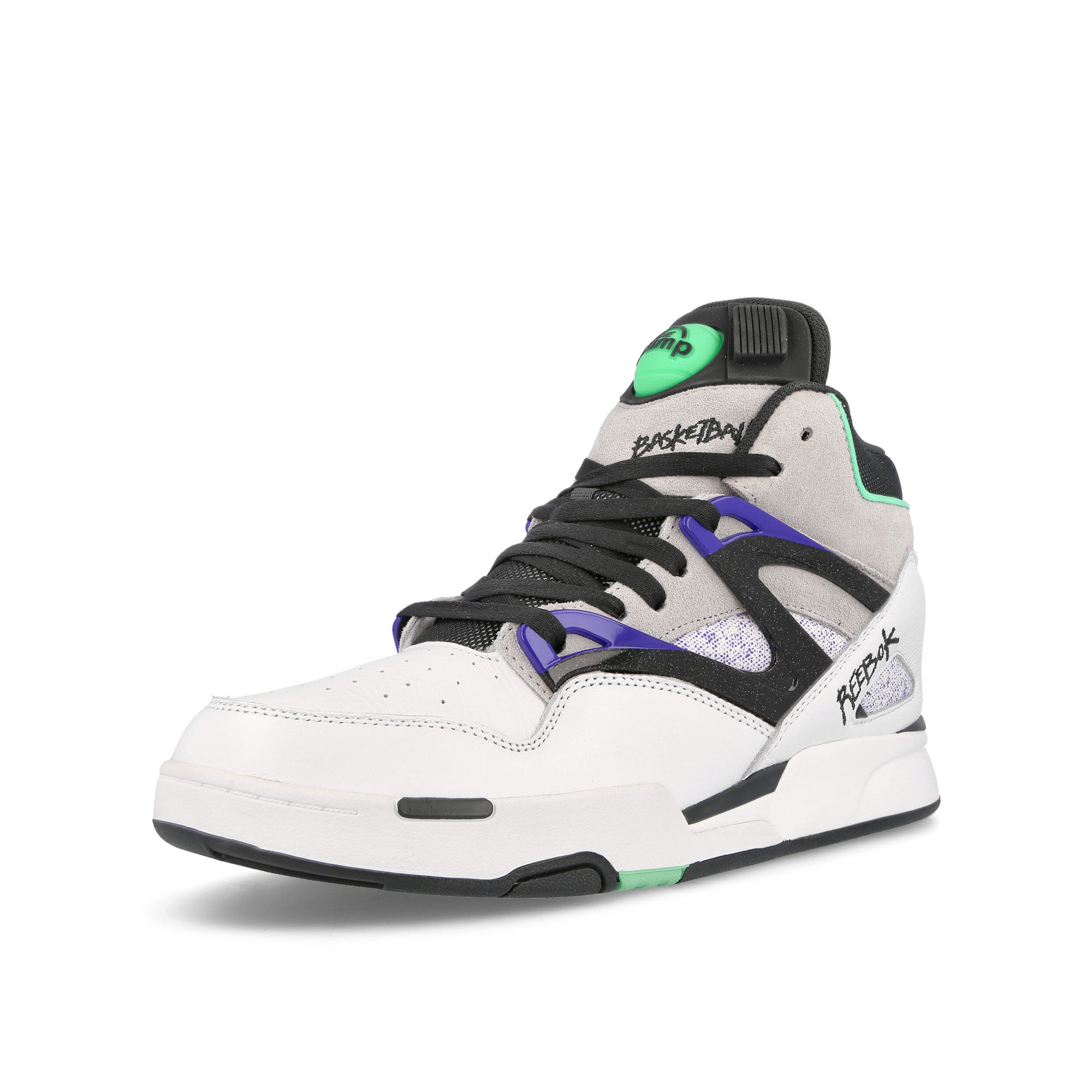 Reebok Pump Omni Zone II Footwear White / Pure Grey / Mint Sneakers  Close Up | Overkill