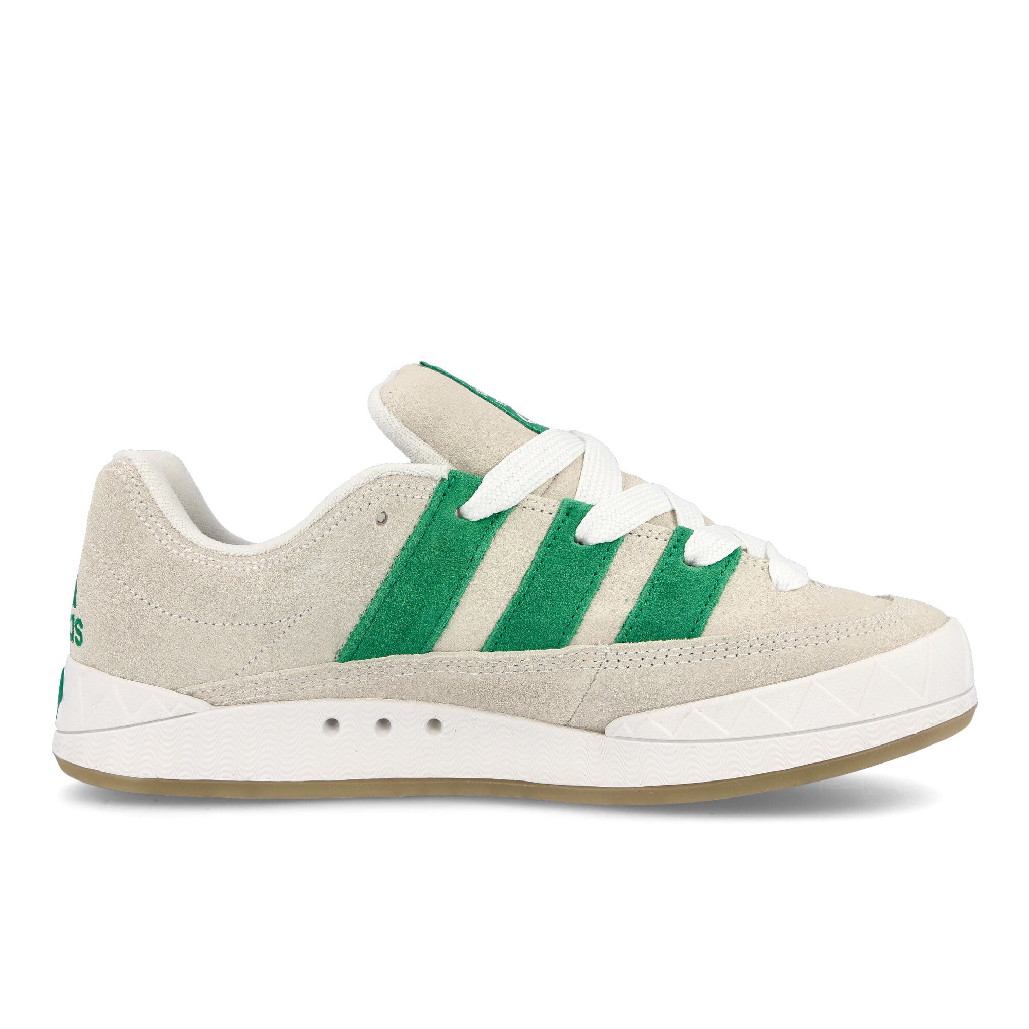 adidas Bodega x Beams x adidas Adimatic Off White-Green-Crystal White Low Top Sneakers  Silhouette | Overkill