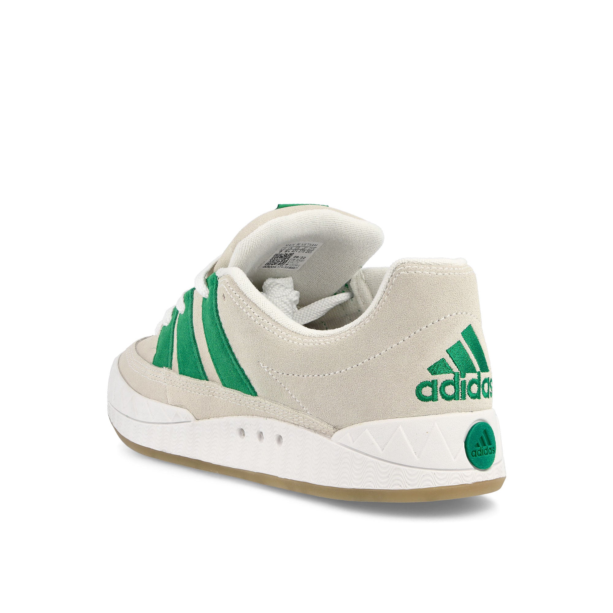 adidas Bodega x Beams x adidas Adimatic Off White-Green-Crystal White Low Top Sneakers  Material | Overkill