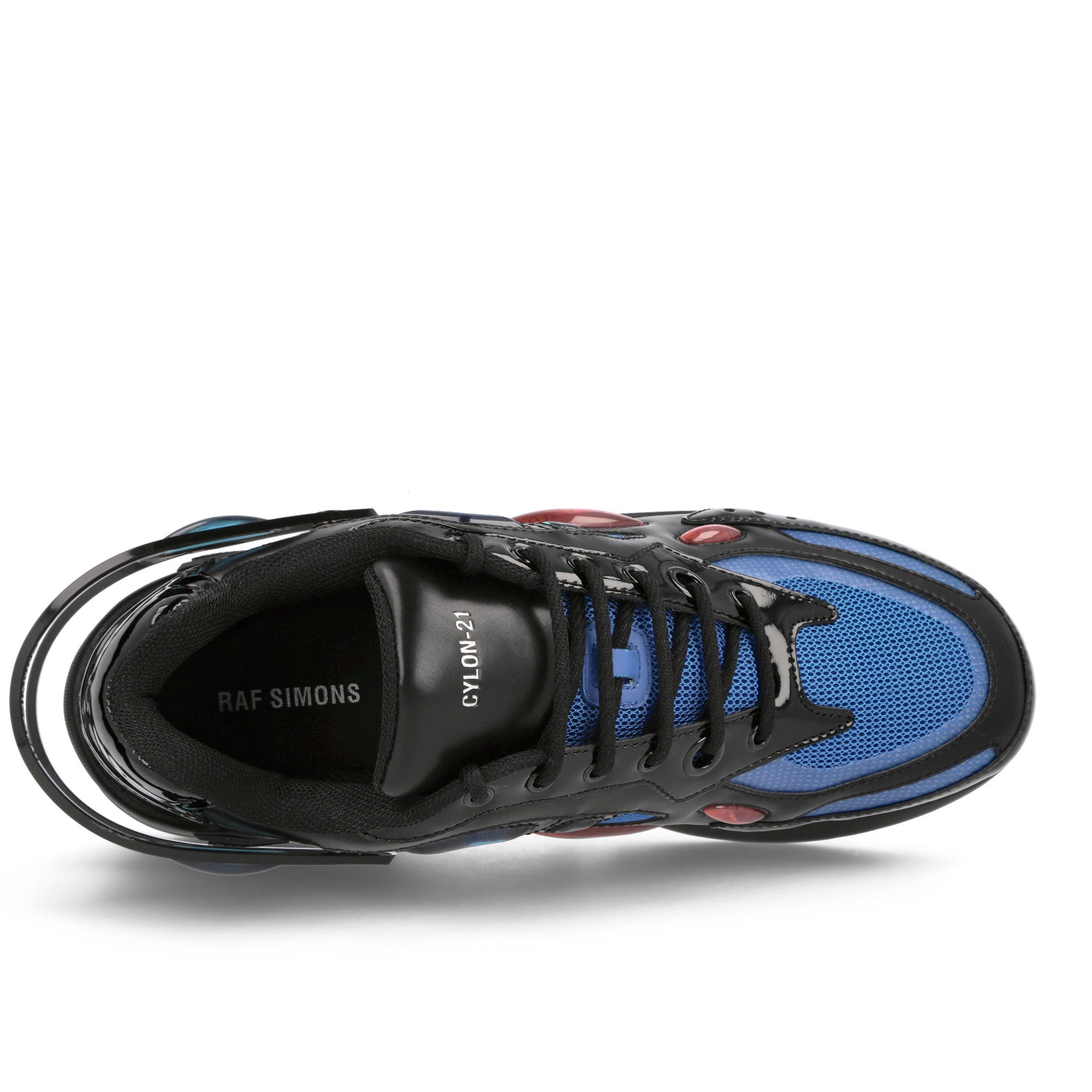 Raf Simons Cylon-21 Black Blue Low Top Sneakers  Detailfoto | Overkill