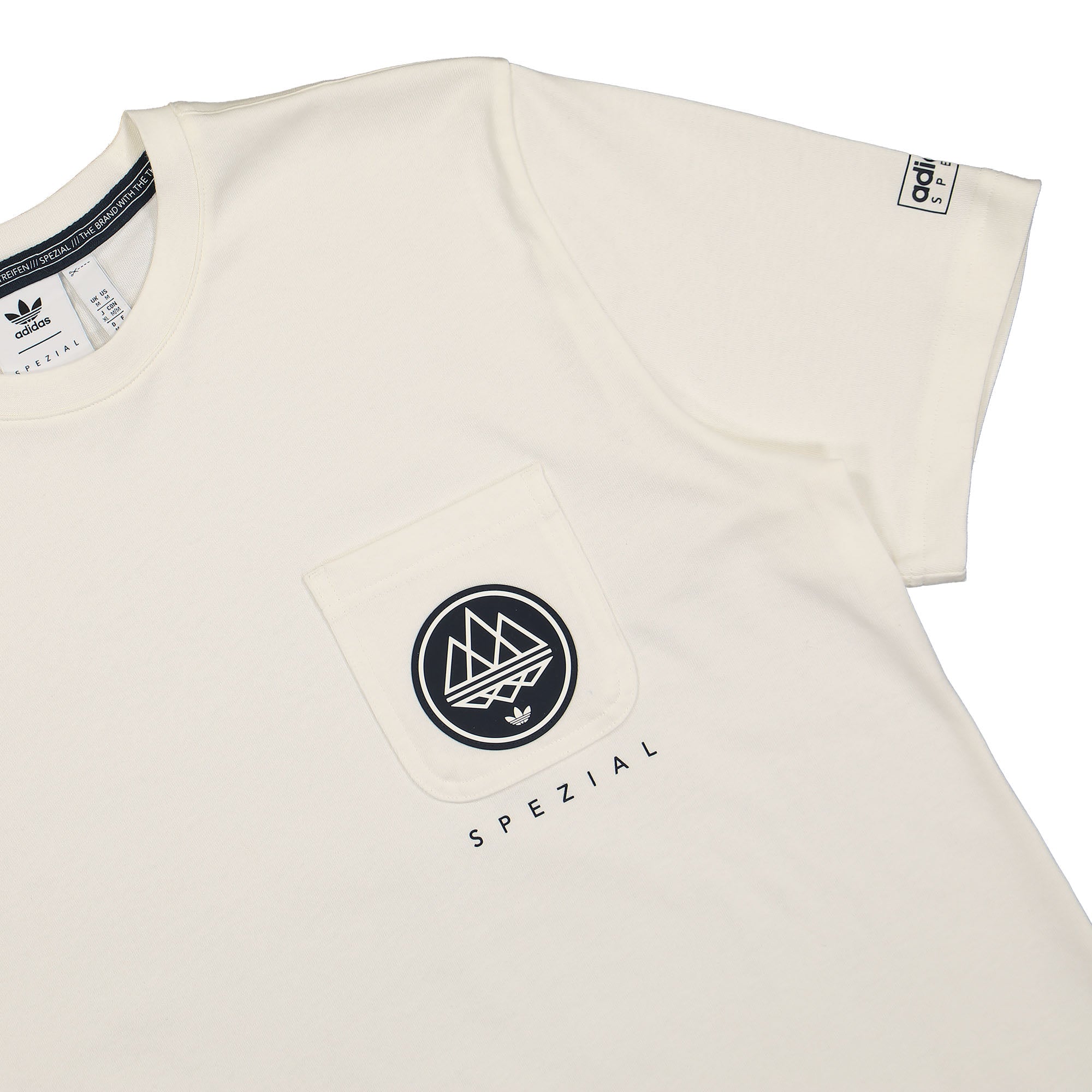 adidas SPZL Edgerton Tee Off White T-Shirts Close-up | Overkill