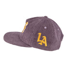 Free & Easy LA Dont Trip Fat Corduroy Snapback Hat Purple Caps  Material | Overkill