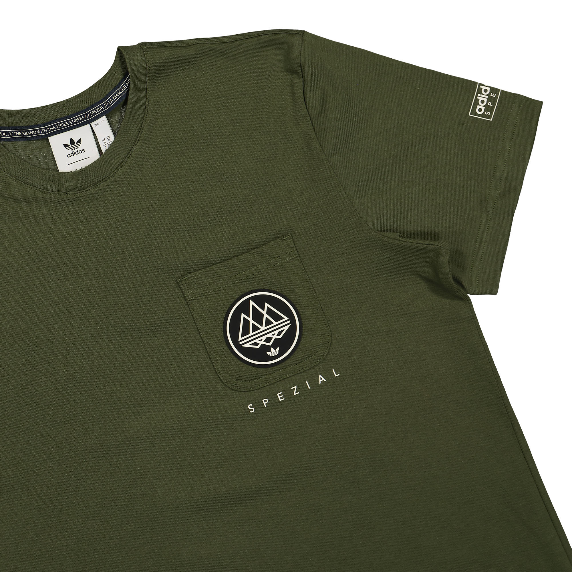 adidas SPZL Edgerton Tee Wild Pine T-Shirts Close-up | Overkill