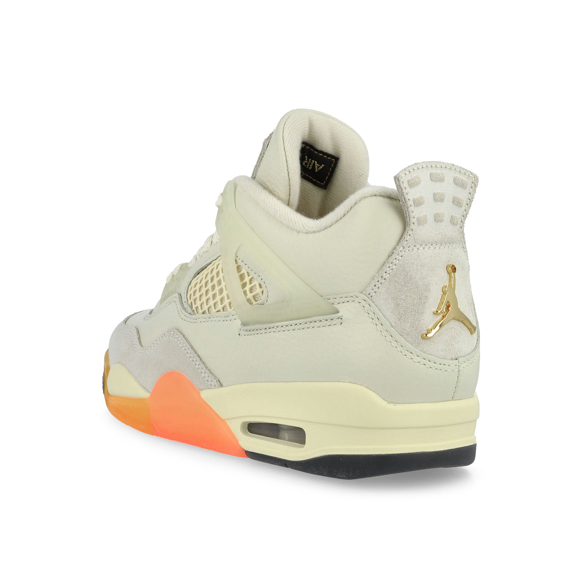 Air Jordan  4 Retro Birds of Paradise Coconut Milk / Muslin - Bright Mango Mid Top Sneakers HV0823 101 Material | Overkill