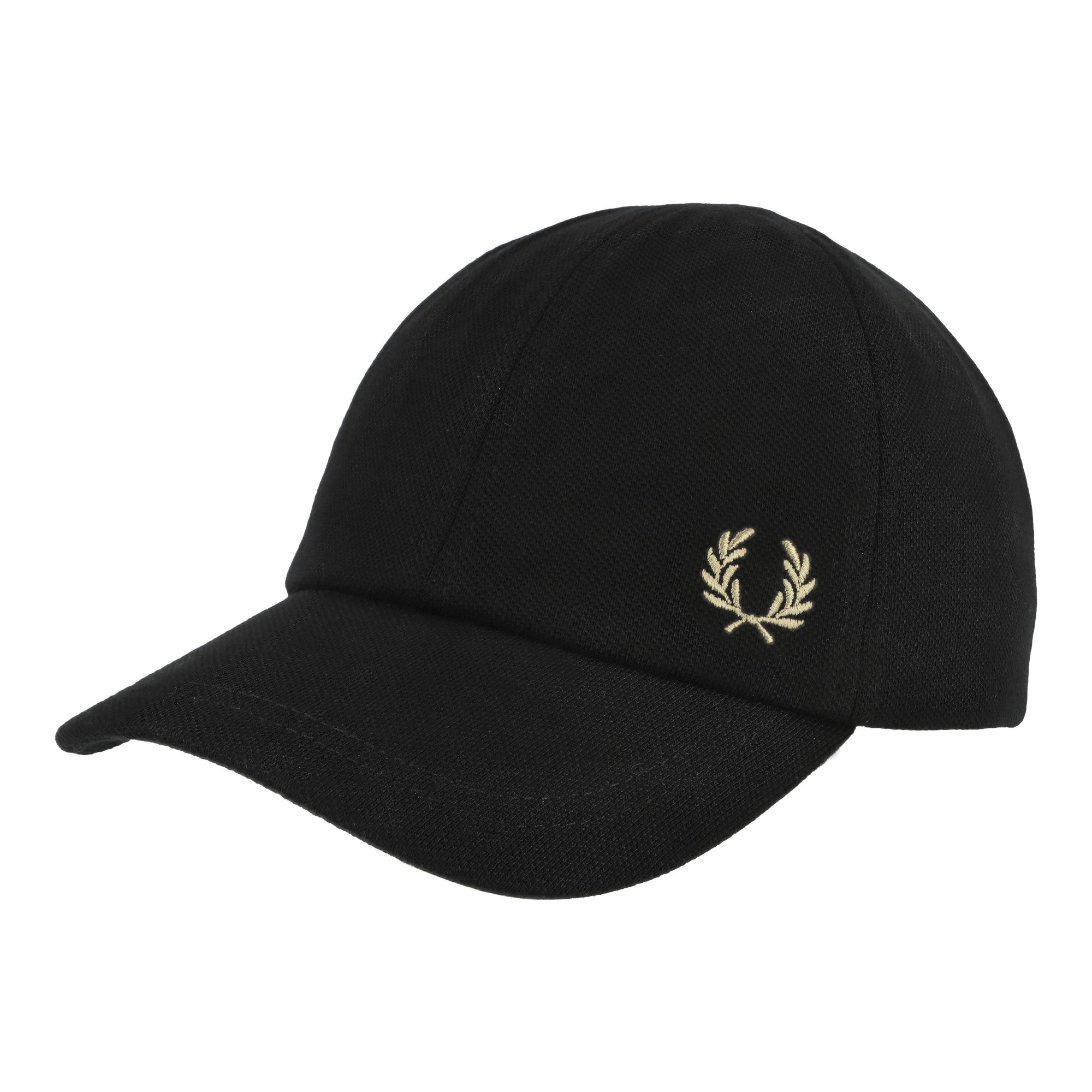 Fred Perry Pique Classic Cap Black / Warm Stone Grey Caps HW6726-U78 | Overkill