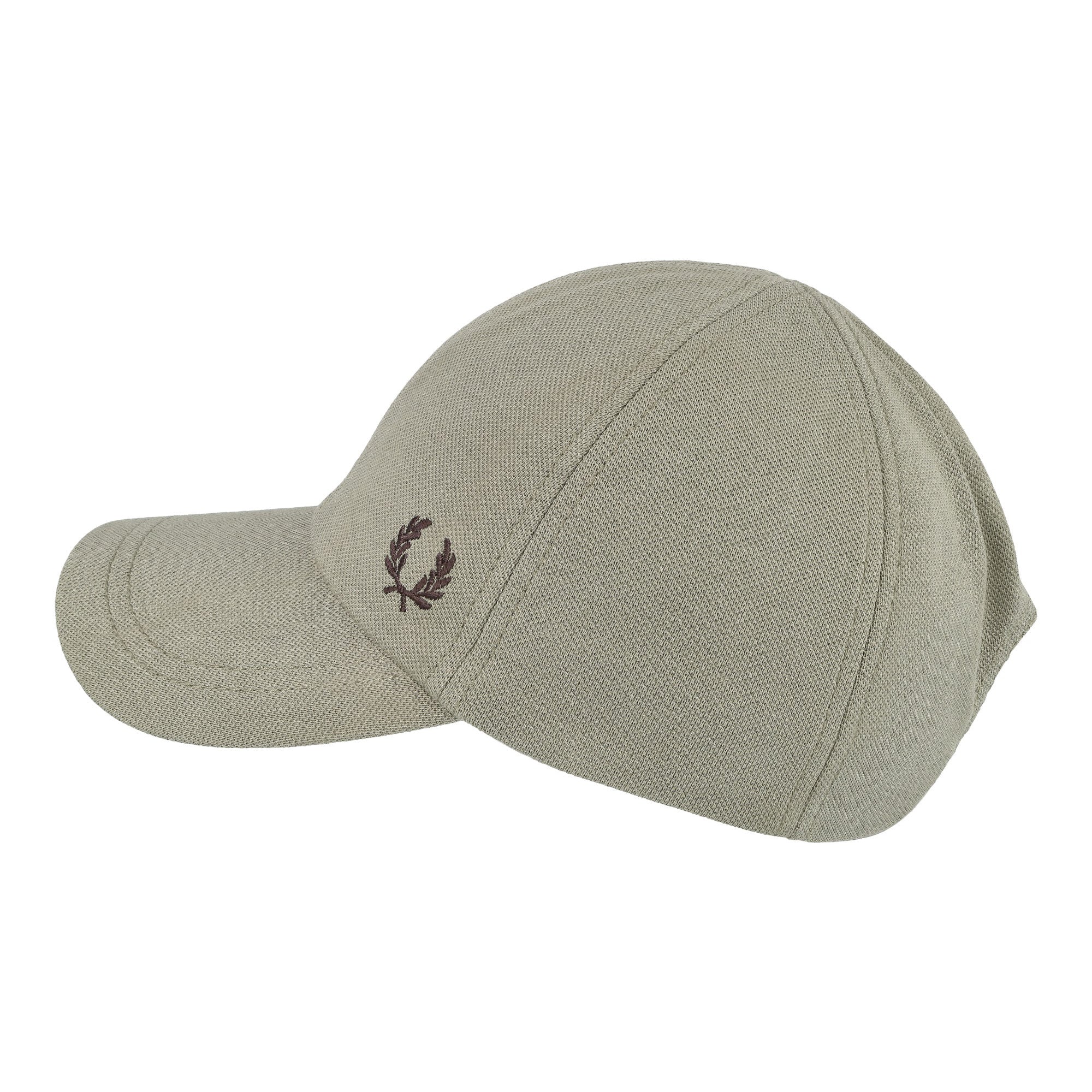 Fred Perry Pique Classic Cap Warm Grey / Brick Caps  Material | Overkill