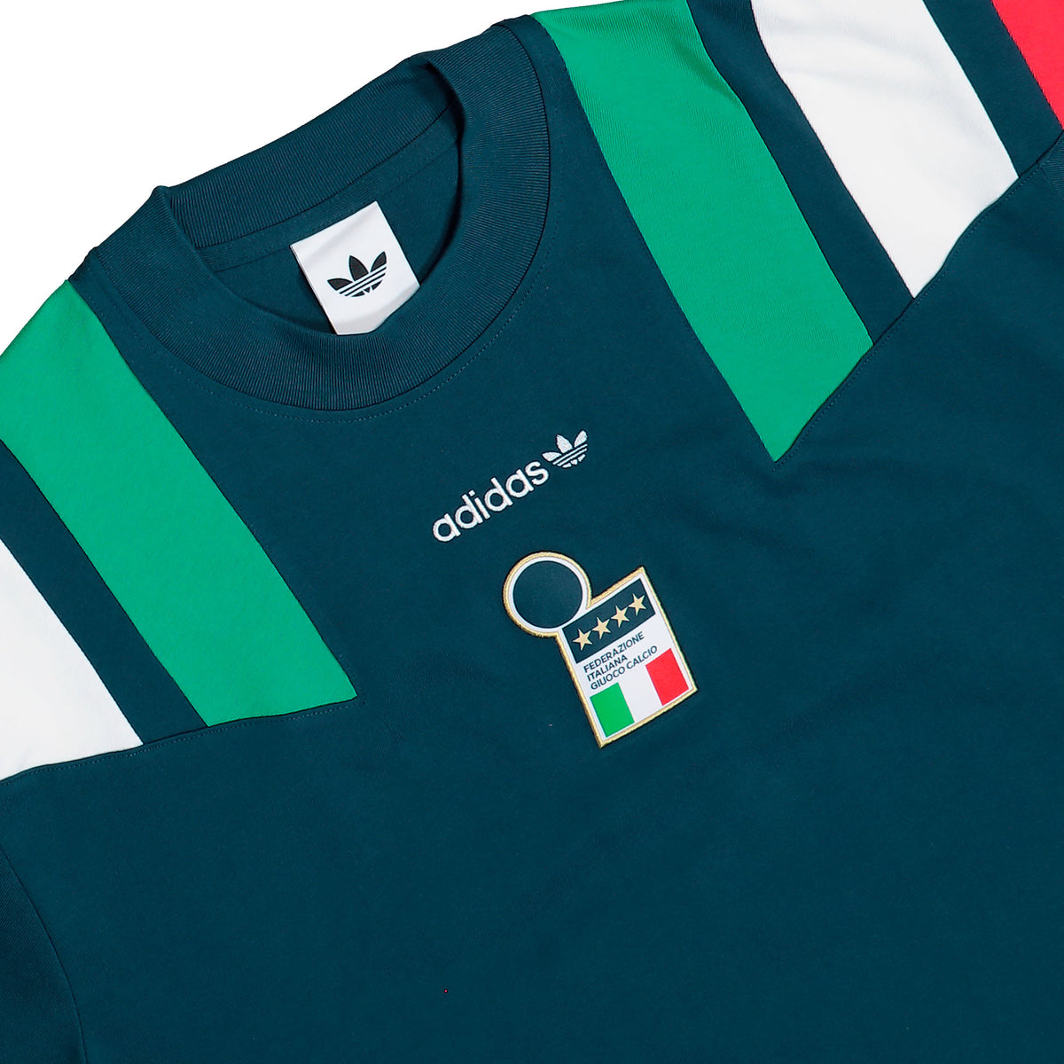 adidas FIGC Italy Equipment Tee Crew Navy T-Shirts HY5061 Detailfoto | Overkill
