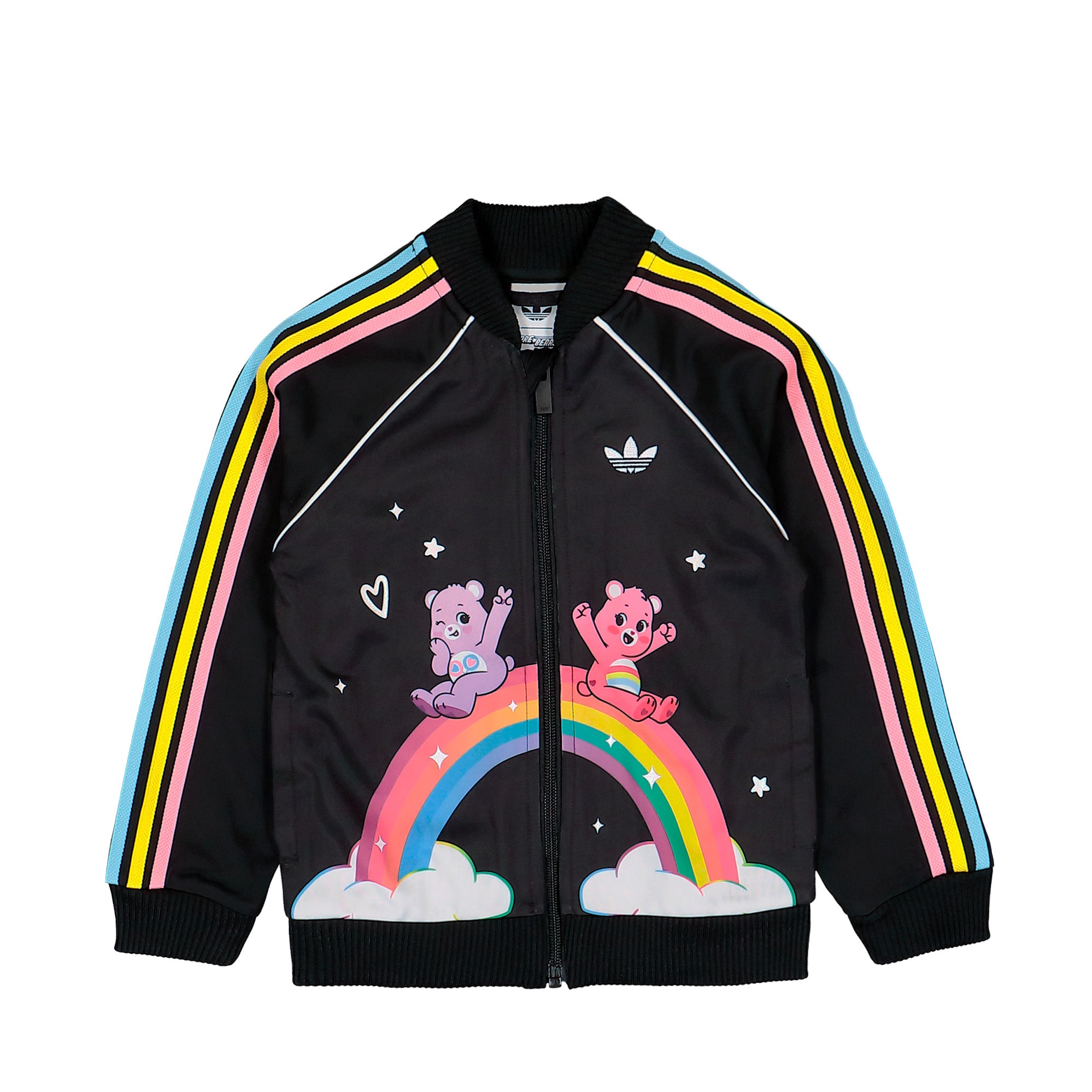 Care Bears x adidas SST Tracksuit Black Track Jackets HZ6610 Close-up | Overkill
