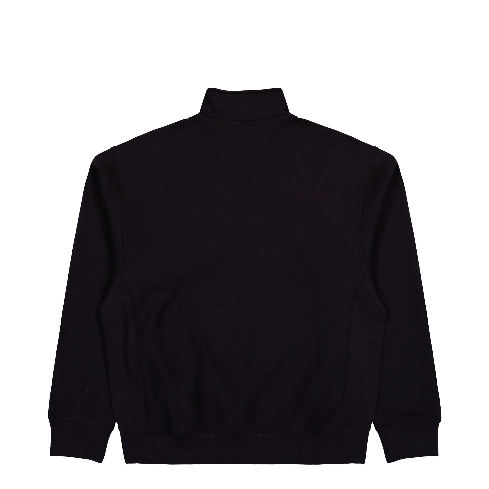 Carhartt WIP Half Zip American Script Sweat Black Sweatshirt I027014.89.XX.03 Close-up | Overkill
