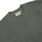 Carhartt WIP Forth Sweater Smoke Green Sweatshirts Close-up | Overkill