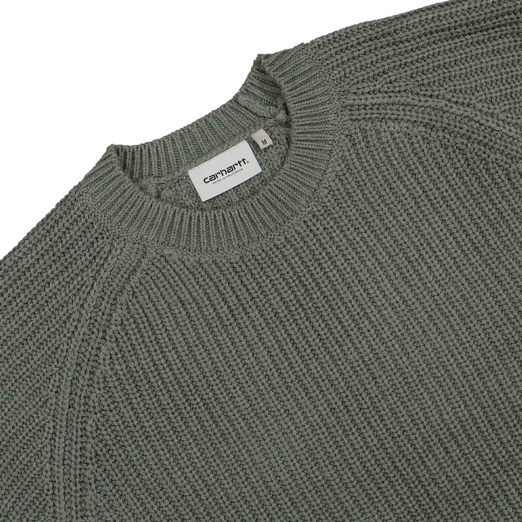 Carhartt WIP Forth Sweater Smoke Green Sweatshirts Close-up | Overkill