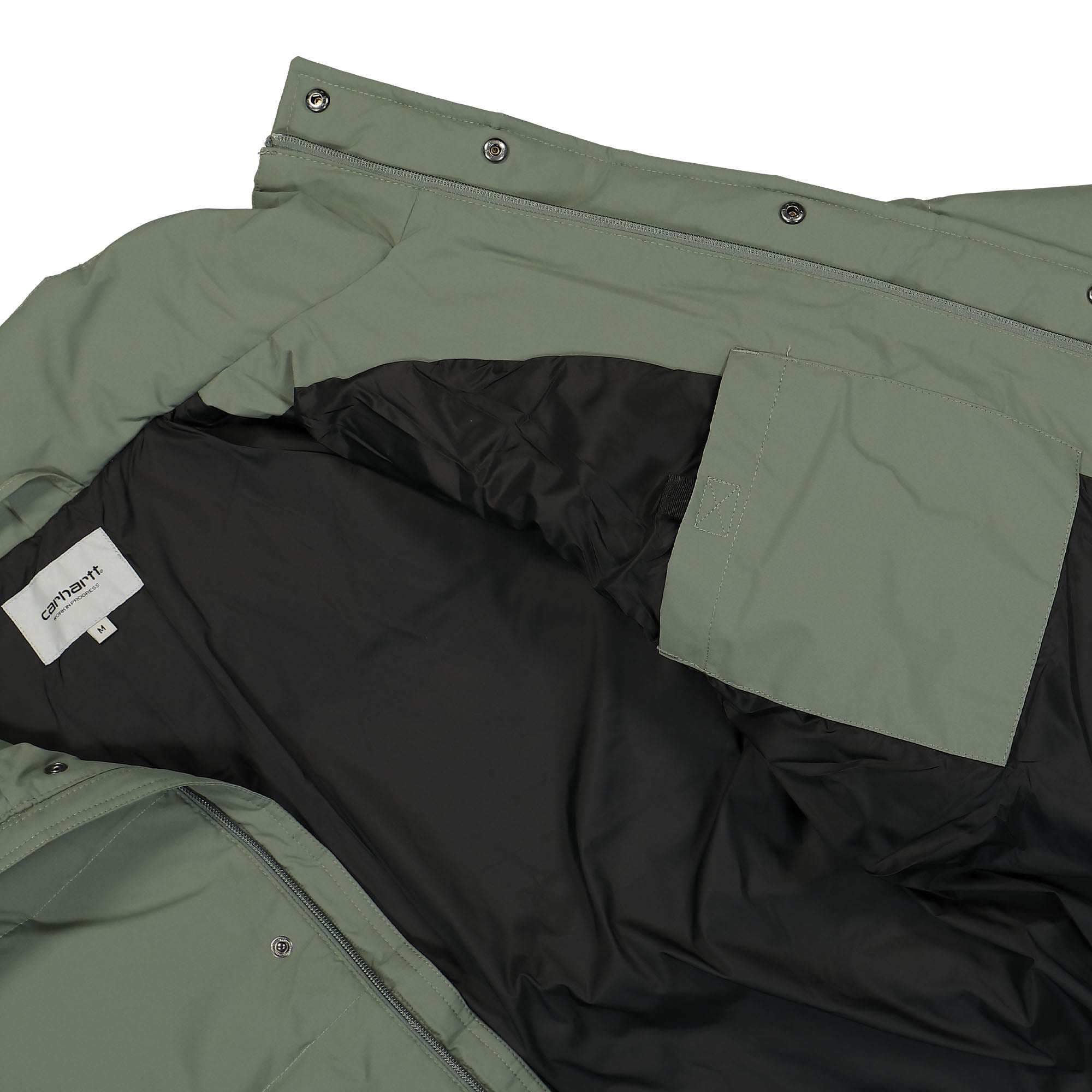 Carhartt WIP Danville Jacket Smoke Green Puffer Jackets Detail view 1 | Overkill