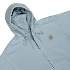 Carhartt WIP Hooded Vista Jacket Dusty Ice Hoodies Close-up | Overkill