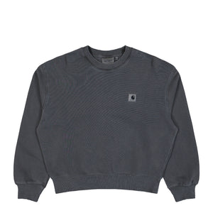 Carhartt WIP W Nelson Sweatshirt Black Garment Dyed Sweatshirts I029537.89.GD.03 | Overkill
