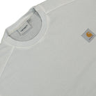 Carhartt WIP Nelson Sweatshirt Sonic Silver Garment Dyed Sweatshirts Close-up | Overkill