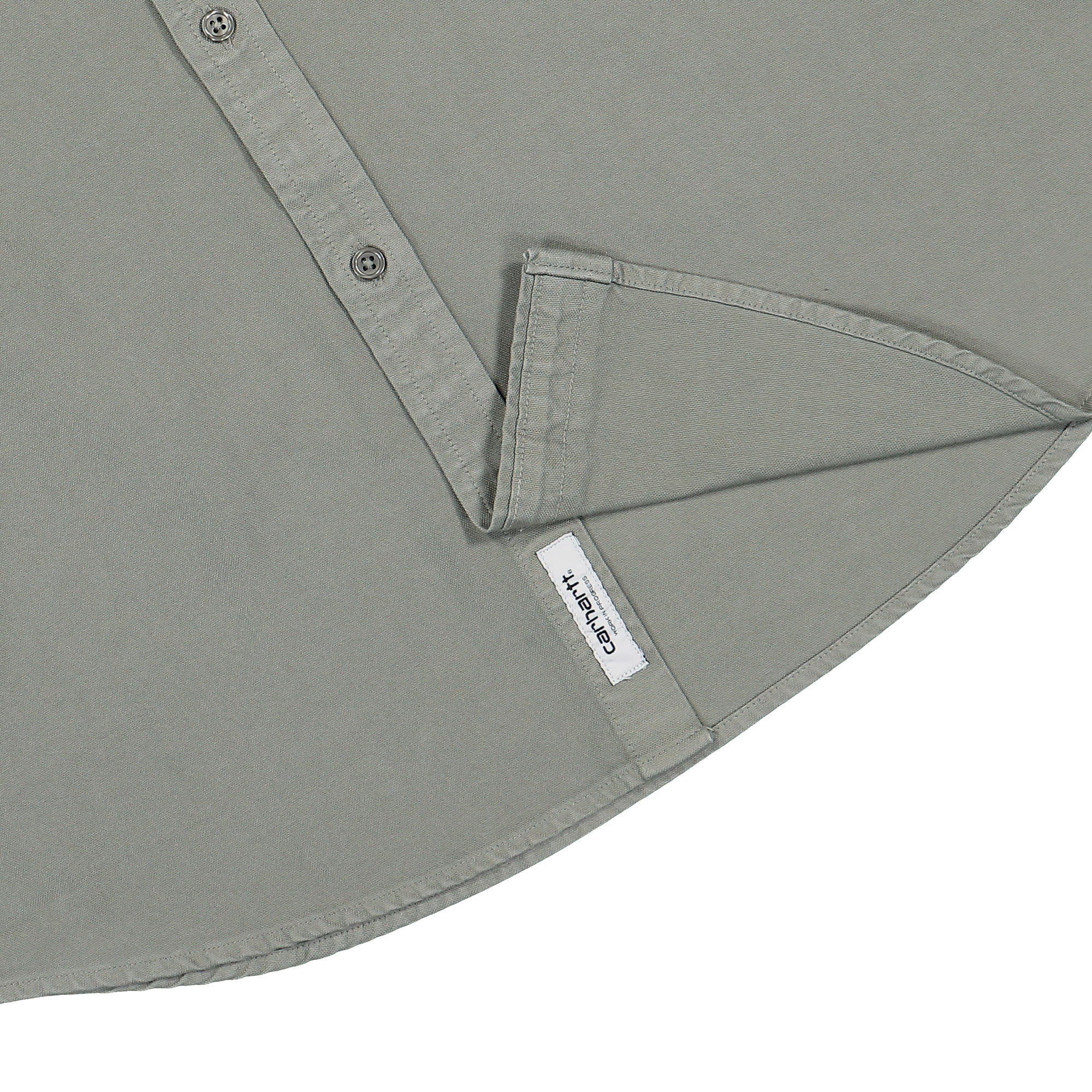 Carhartt WIP L/S Bolton Shirt Smoke Green Shirts Detailfoto | Overkill