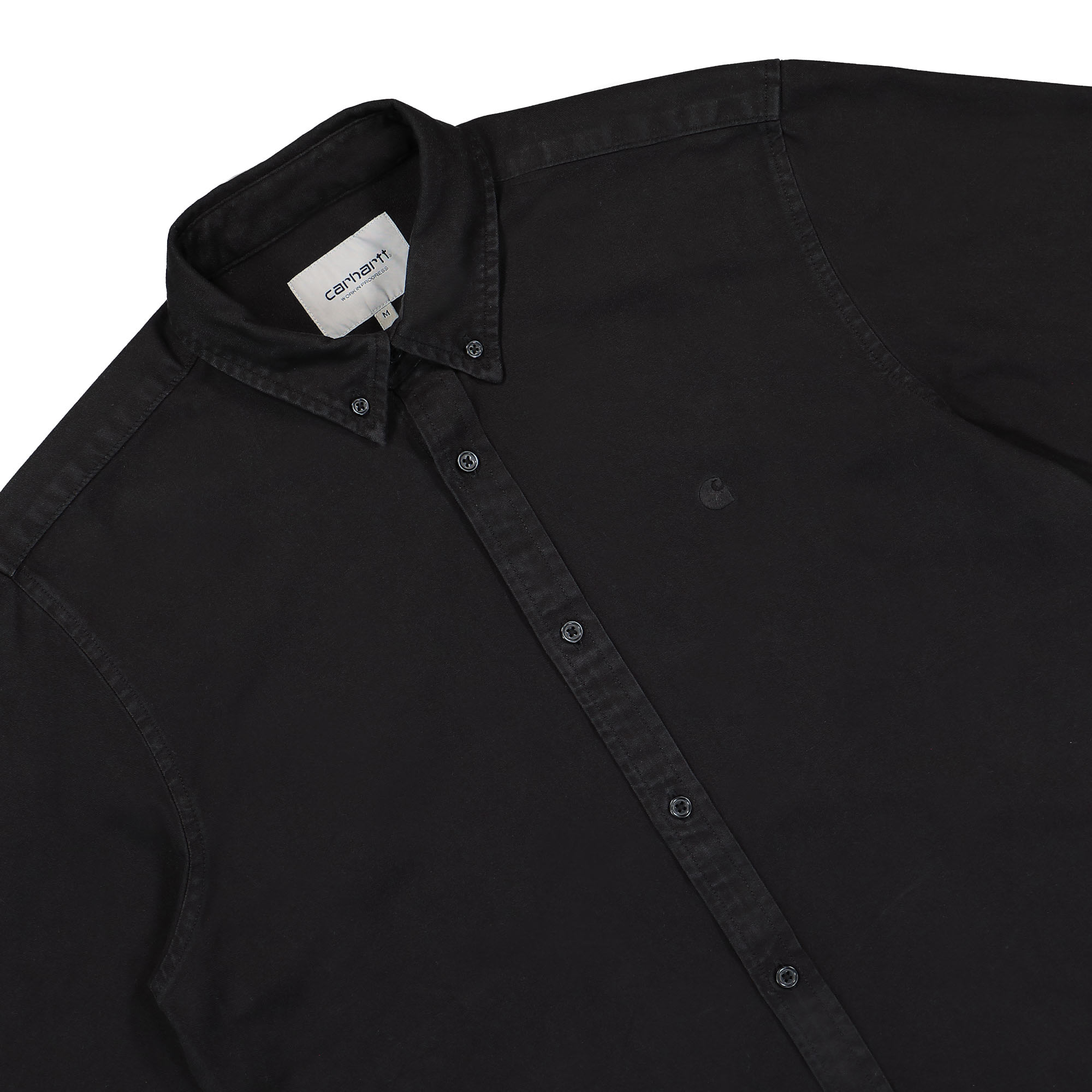 Carhartt WIP L/S Bolton Shirt Black Shirts Close-up | Overkill