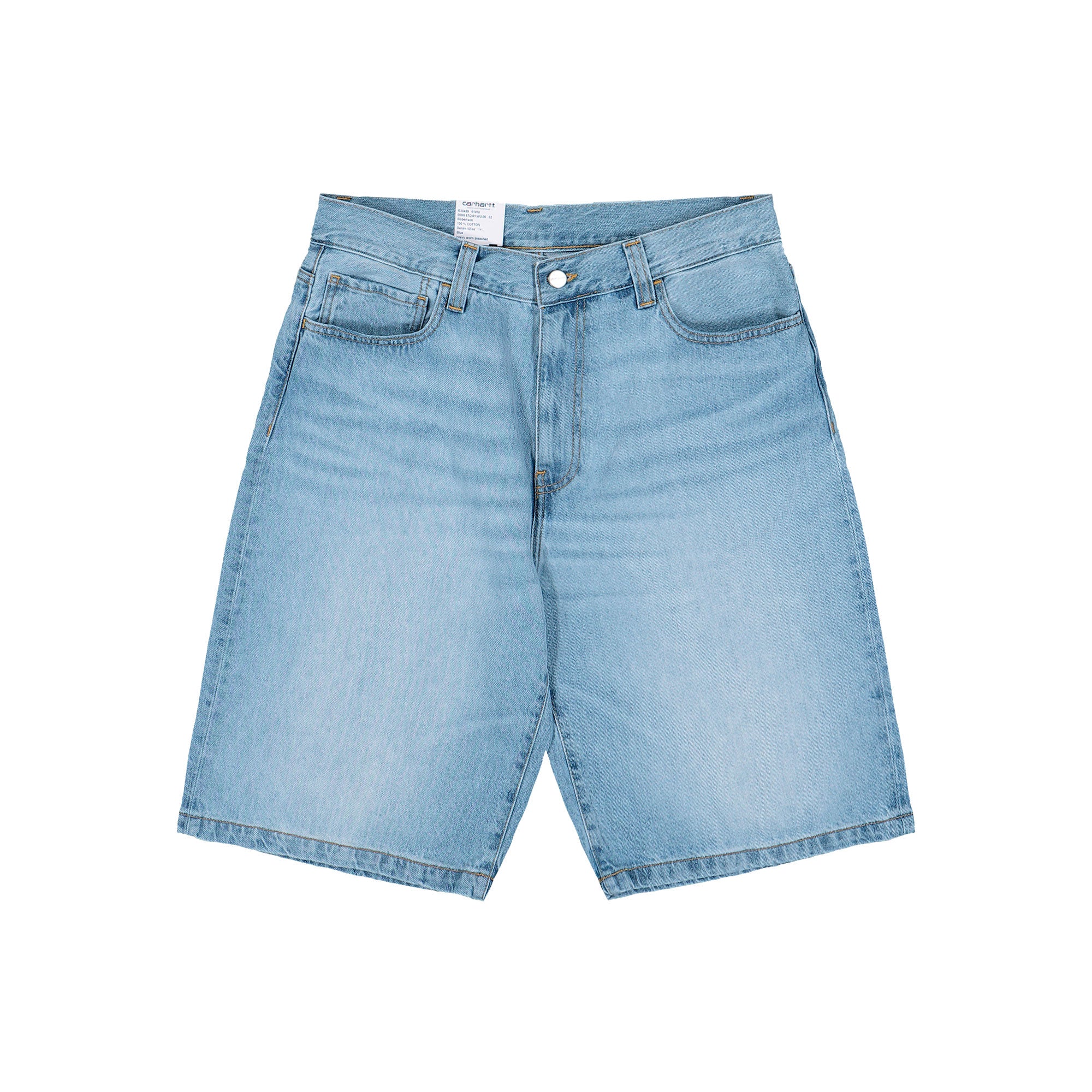 Carhartt WIP Landon Short Blue Heavy Worn Bleached Shorts I030469.01.WU.00 | Overkill
