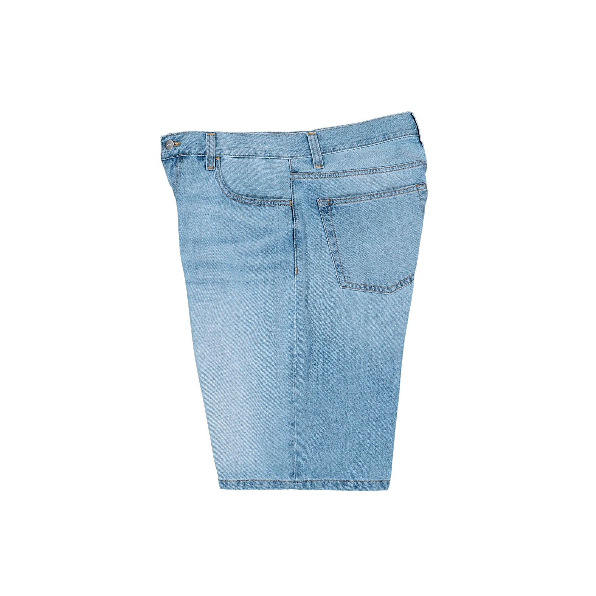Carhartt WIP Landon Short Blue Heavy Worn Bleached Shorts I030469.01.WU.00 Detailfoto | Overkill
