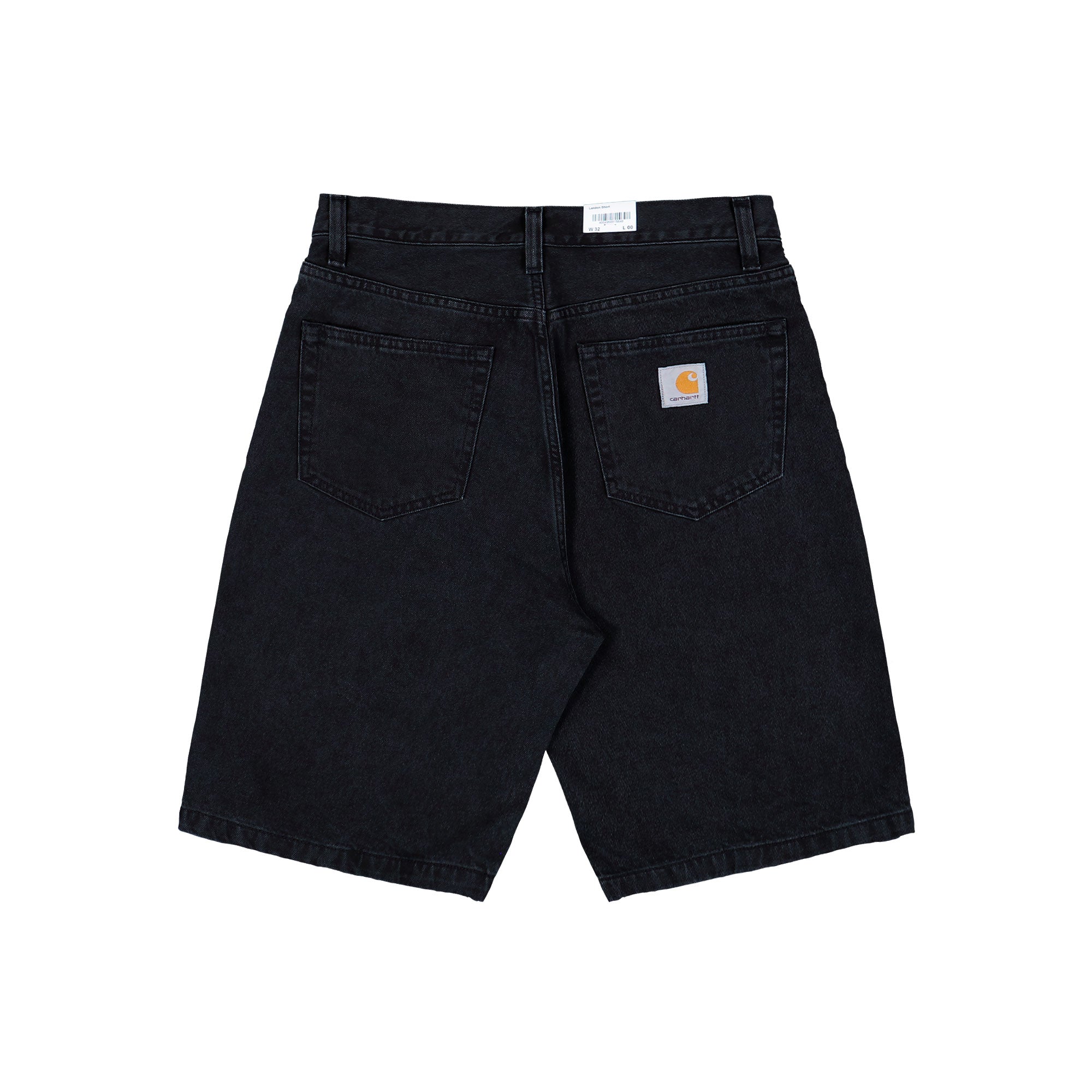 Carhartt WIP Landon Short Black Stone Washed Shorts I030469.89.06.00 Close-up | Overkill
