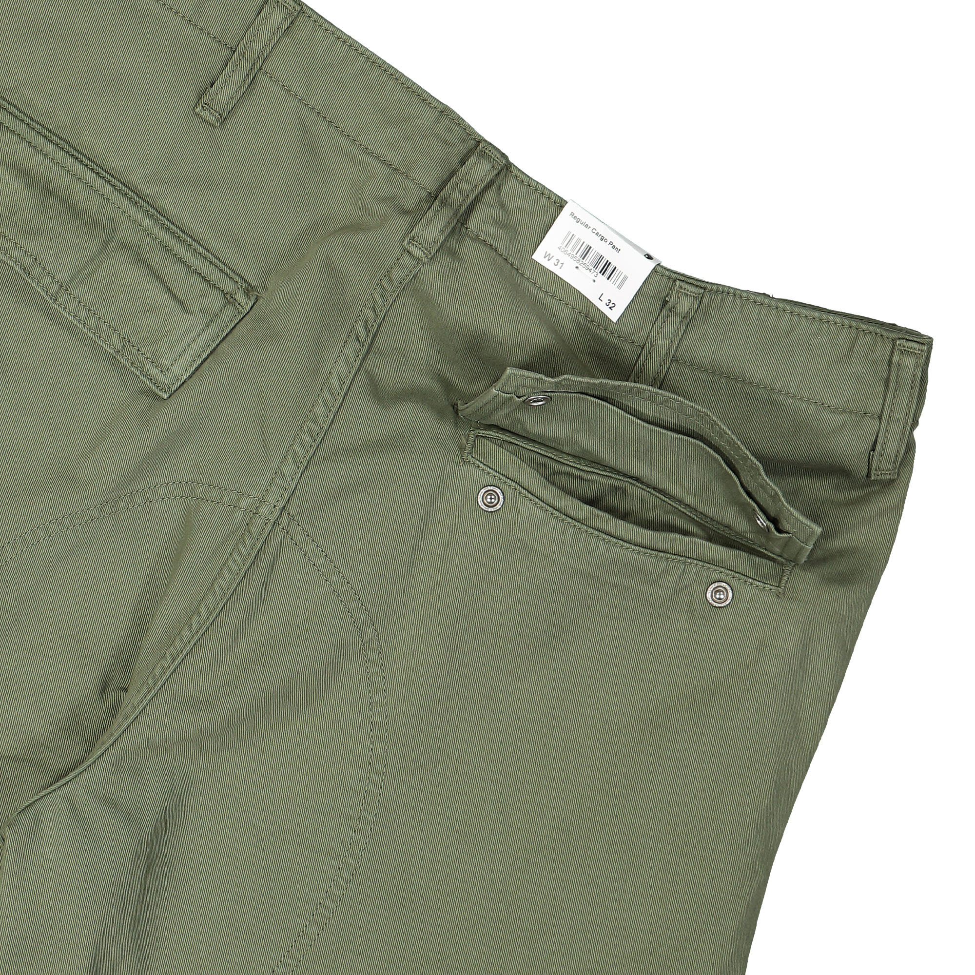 Carhartt WIP Regular Cargo Pant Dollar Green Garment Dyed Cargo Pants Detail view 2 | Overkill