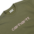 Carhartt WIP Carhartt Sweat Dundee / Glassy Pink Sweatshirts Close-up | Overkill
