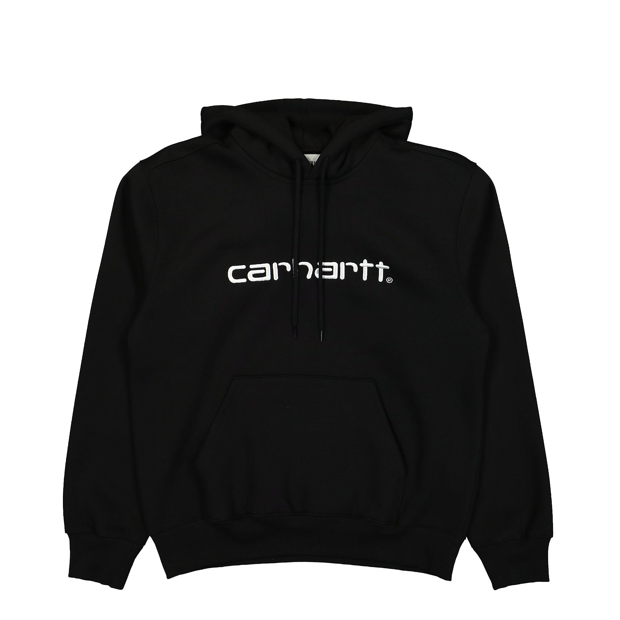 Carhartt WIP Hooded Carhartt Sweat Black / White Hoodies I030547.0D2.XX.03 | Overkill