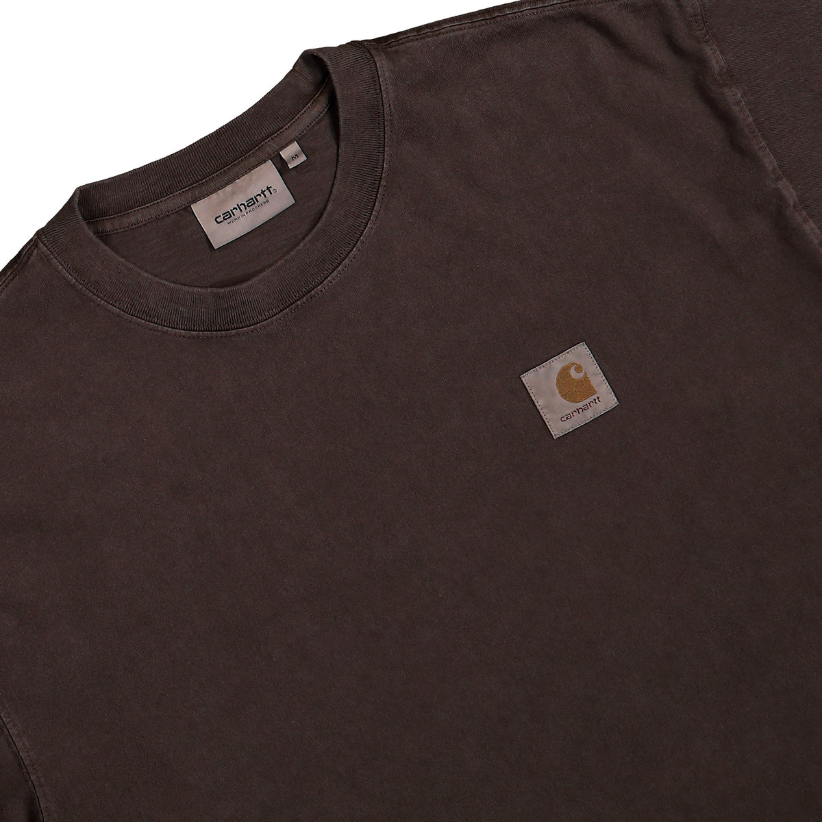 Carhartt WIP S/S Vista T-Shirt Tobacco Garment Dyed T-Shirt I030780.47.GD.03 Detailfoto | Overkill
