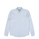Carhartt WIP L/S C-Logo Shirt Blue Fog / White Shirts I030799.31L.XX.03 | Overkill


