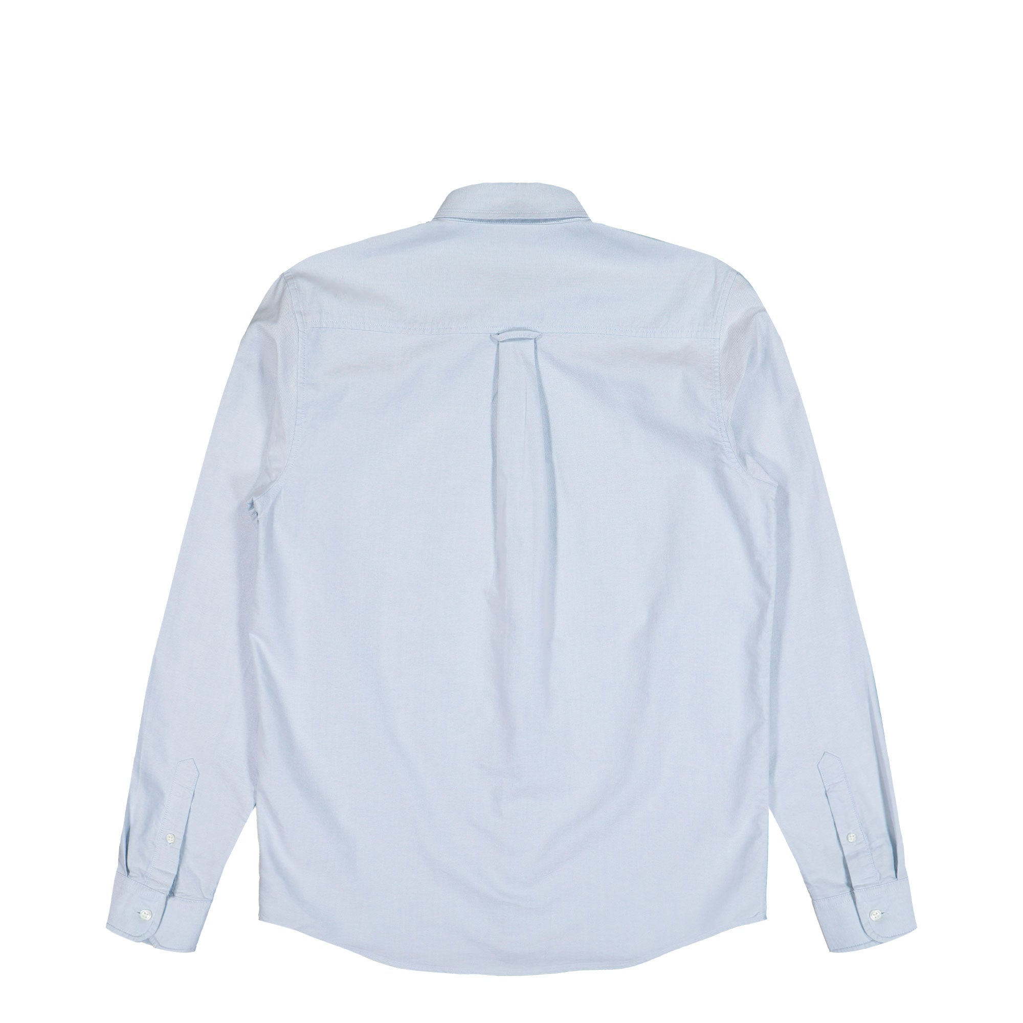 Carhartt WIP L/S C-Logo Shirt Blue Fog / White Shirts I030799.31L.XX.03 Close-up | Overkill

