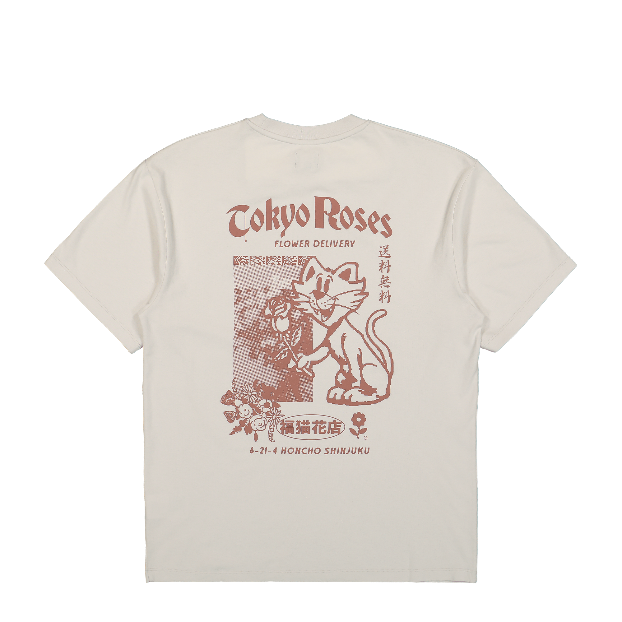 Edwin Tokyo Roses T-Shirt Mist T-Shirts Close-up | Overkill