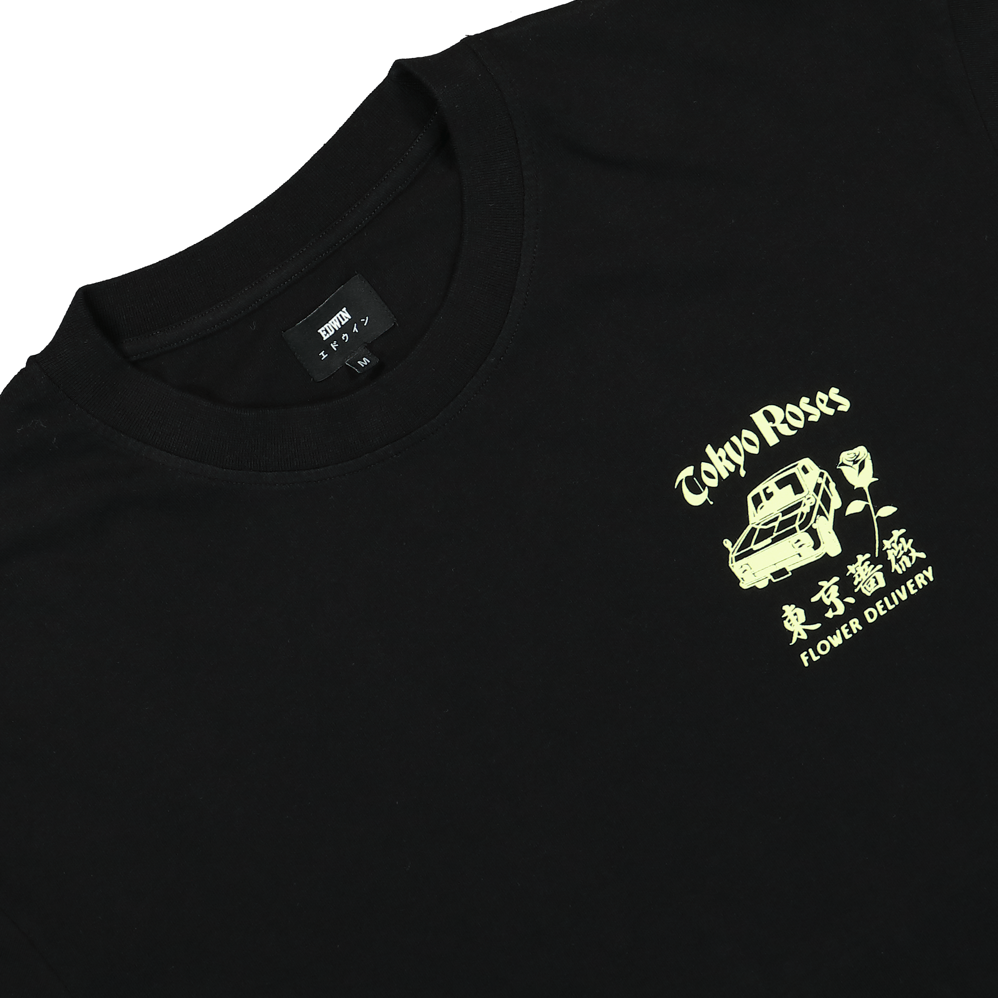 Edwin Tokyo Roses T-Shirt Black T-Shirts Material | Overkill