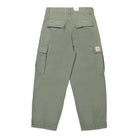Carhartt WIP Cole Cargo Pant Smoke Green Garment Dyed Cargo Pants Material | Overkill