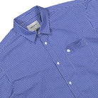 Carhartt WIP L/S Drake Shirt Drake Stripe, Lazurite / White Shirts Detailfoto | Overkill
