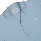 Carhartt S/S Delray Shirt Frosted Blue / White Shirts I031465.0RO.XX.03 Close-up | Overkill
