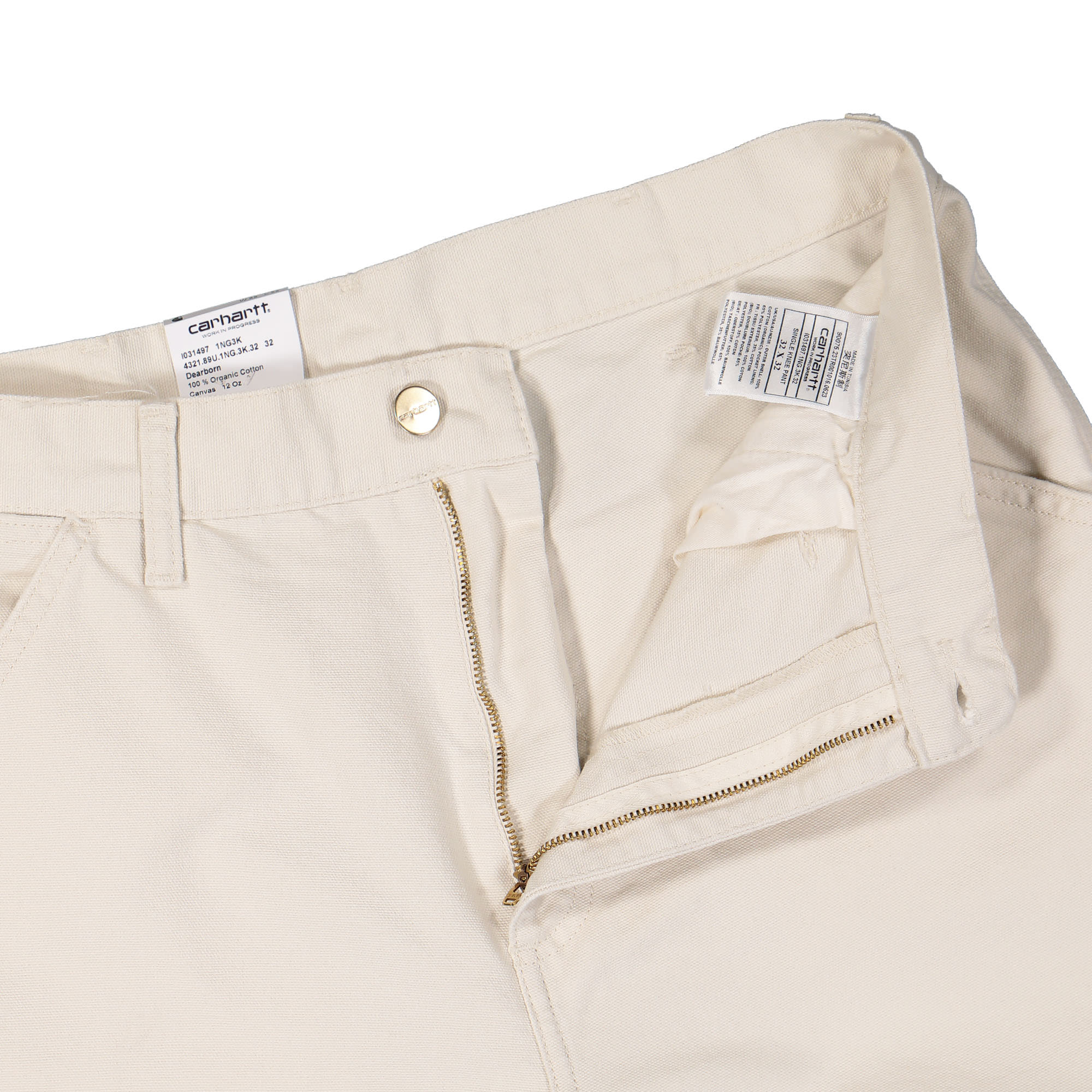 Carhartt WIP Single Knee Pant I031497.1NG.3K.32 / Salt | OVERKILL