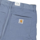 Carhartt WIP Single Knee Pant Dearborn Bay Blue Aged Canvas Casual Pants Detail view 1 | Overkill