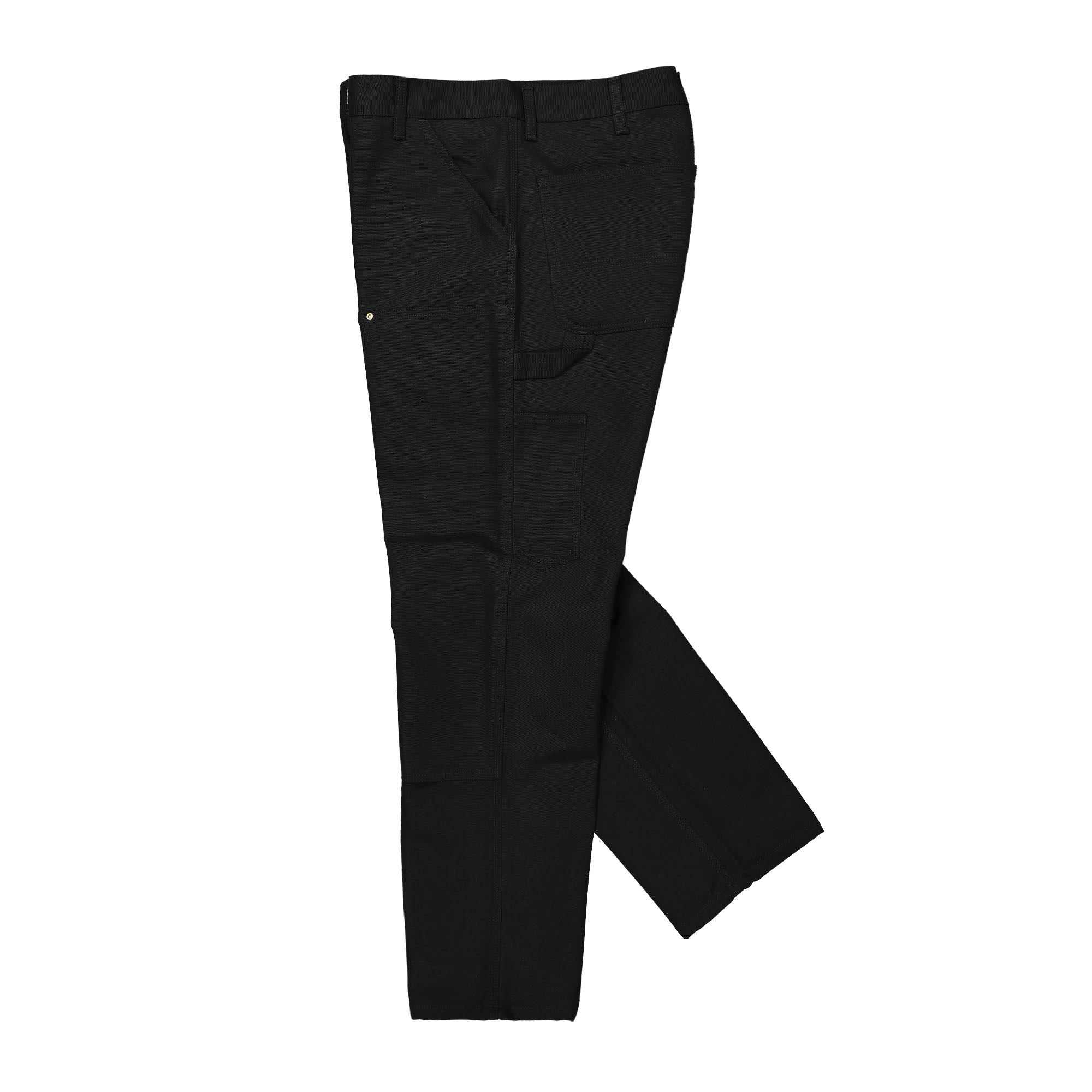Carhartt WIP Double Knee Pant Black Rigid Casual Pants Close-up | Overkill