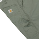 Carhartt WIP Single Knee Short Newcomb Park Garment Dyed Shorts Detail view 1 | Overkill