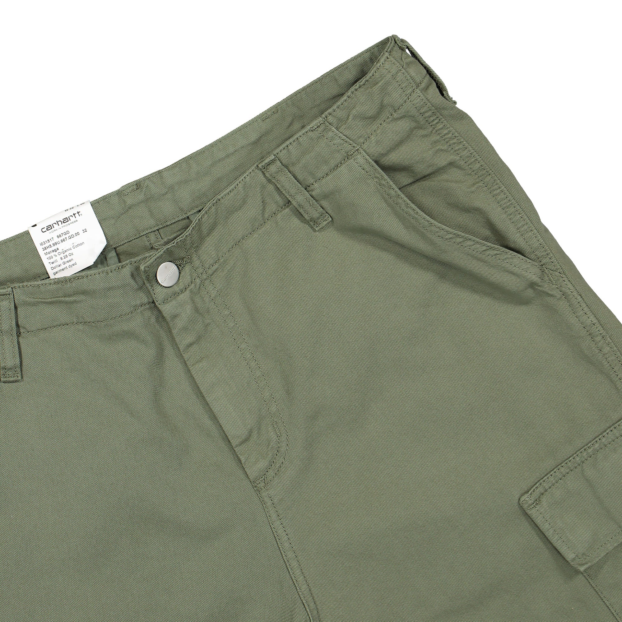 Carhartt WIP Regular Cargo Short Dollar Green Shorts Detail view 1 | Overkill